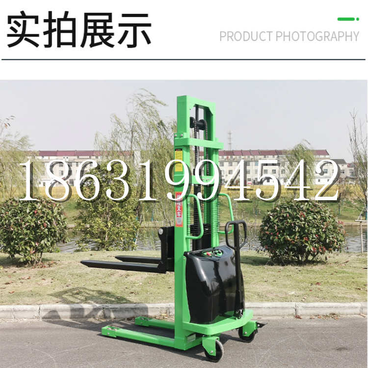 洮北区电动叉车堆高车液压铲车电瓶1吨2吨站驾步行式小型全自动叉车